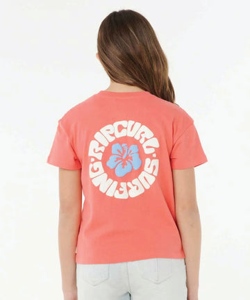 Rip Curl Girls Luxe Surf Standard Tee - Watermelon